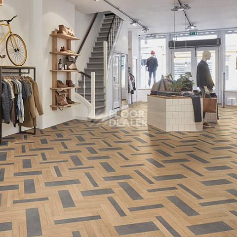 Forbo Modul'up Compact Wood 9201UP43C light hybrid wood concrete фото 2 | FLOORDEALER